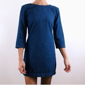 Zara Denim Blue A Line Dress- NWOT